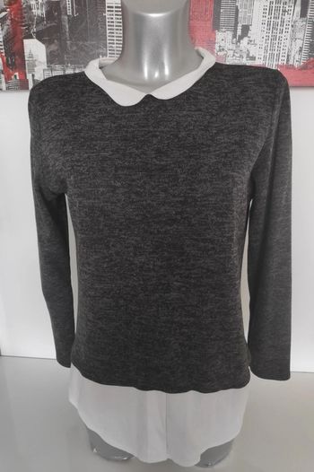 Pull chemise col Claudine