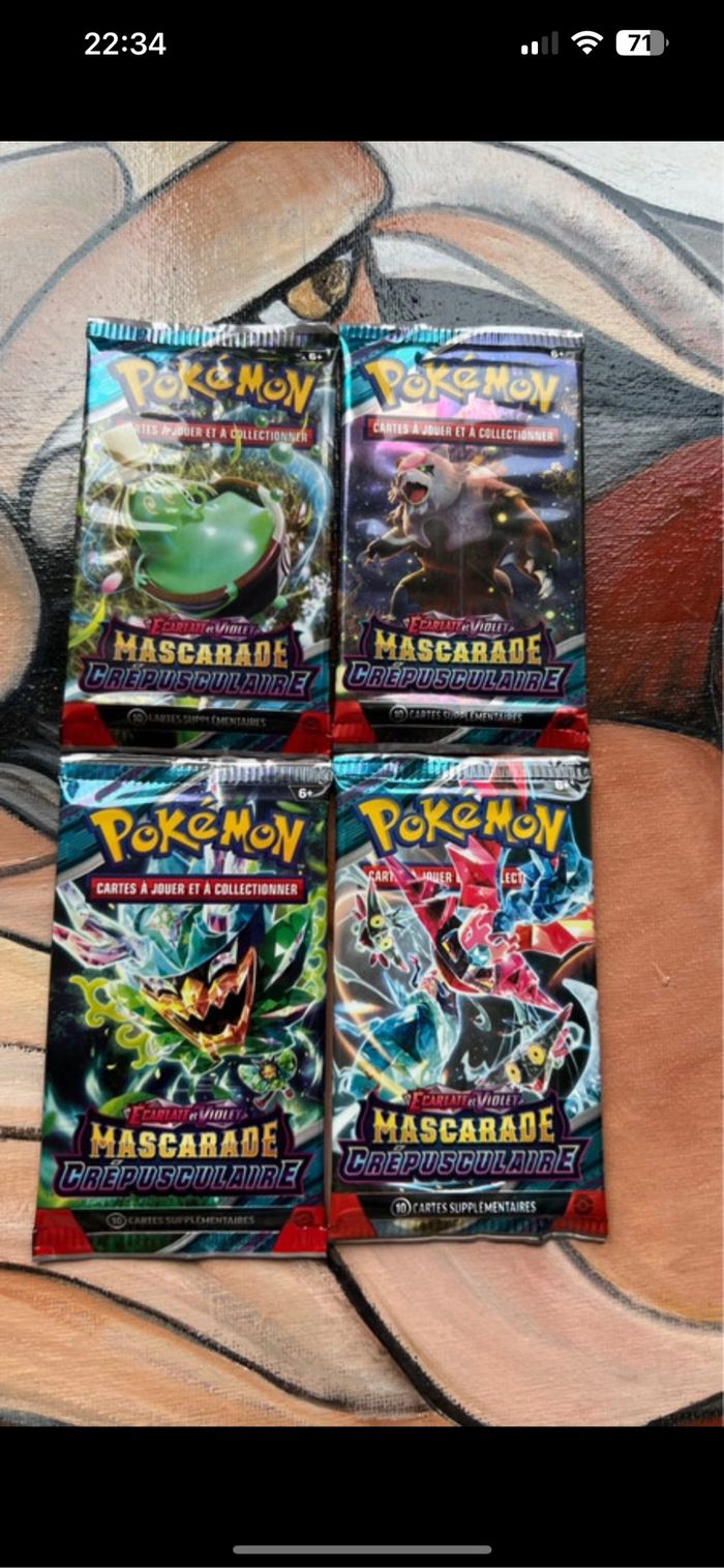 Art set booster Pokémon masacarde crépusculaire