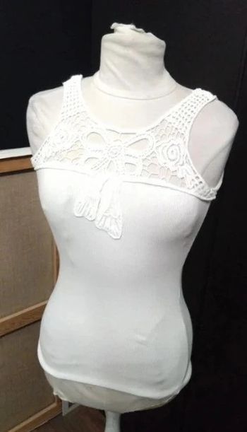 Débardeur blanc koby t 38 neuf