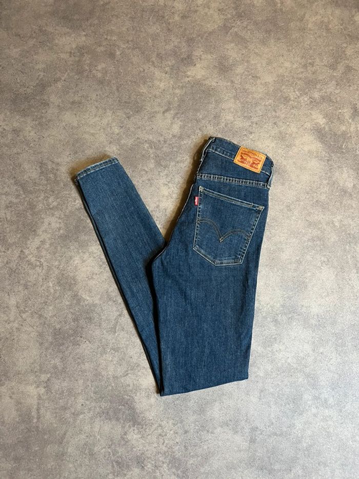 Jean levi’s mile high super skinny w25 l32 bleu