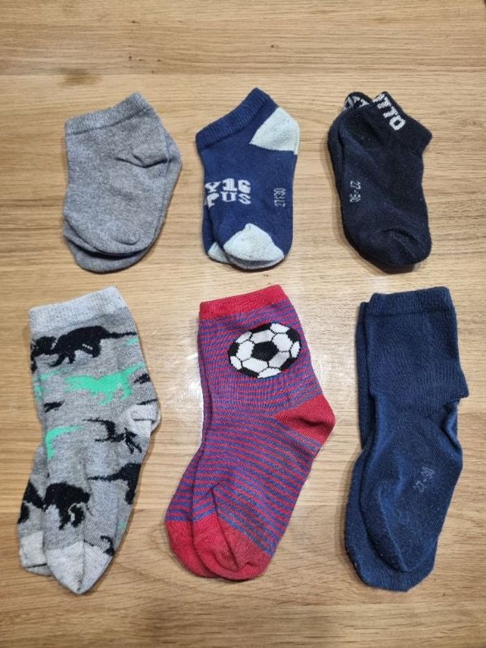 Lot de 3 paires de chaussettes et 3 paires de socquettes