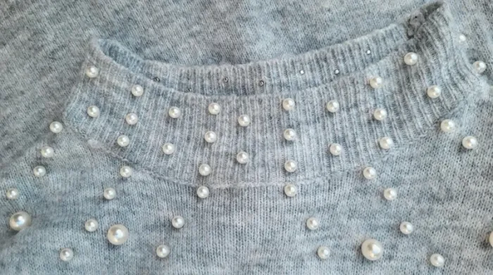Pull gris perles 10 ans - photo numéro 5