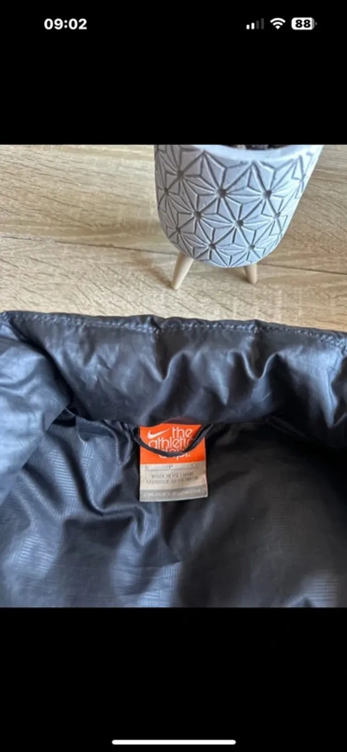 Veste doudoune Nike 550 logo brodé rose taille S - photo numéro 7