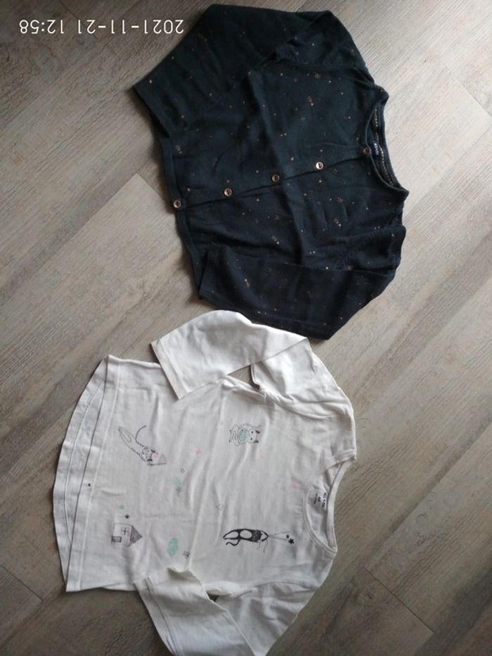 Gilet + t-shirt 4 ans