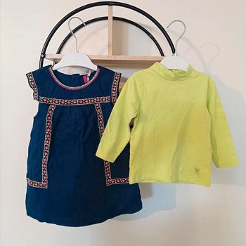 18 mois ensemble robe et teeshirt Orchestra