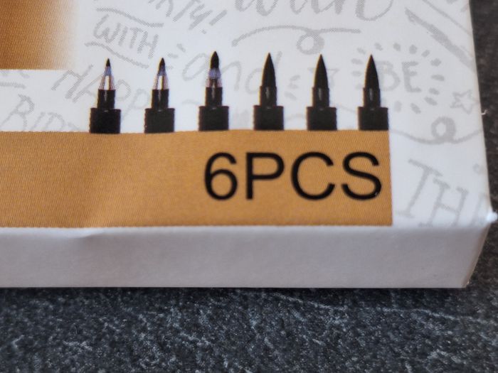 Lot de 6 Stylos de Calligraphie Guangna – 1 Extra Fine, 1 Fine, 1 Medium + 3 Brush - photo numéro 3