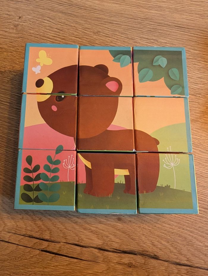Cubes en bois animaux de la forêt – Janod
