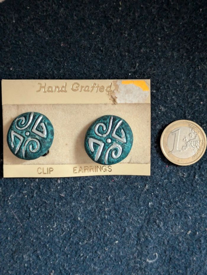 Clips vintage peints a la main - photo numéro 2