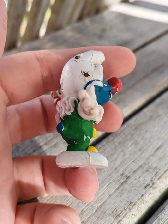 Figurine Schtroumpfs clown vintage - photo numéro 6