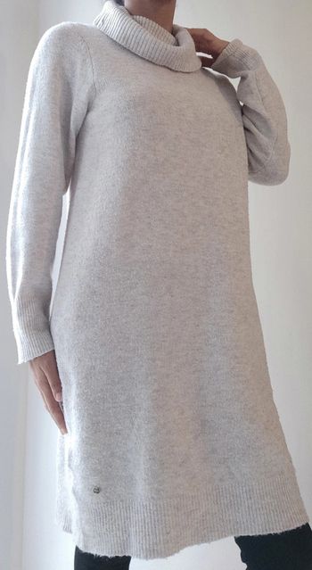 Robe pull Deluxe women col roulé M crème