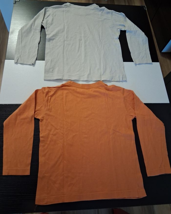 Lot de 2 T-shirt manche longue garçon taille 8 ans - photo numéro 2