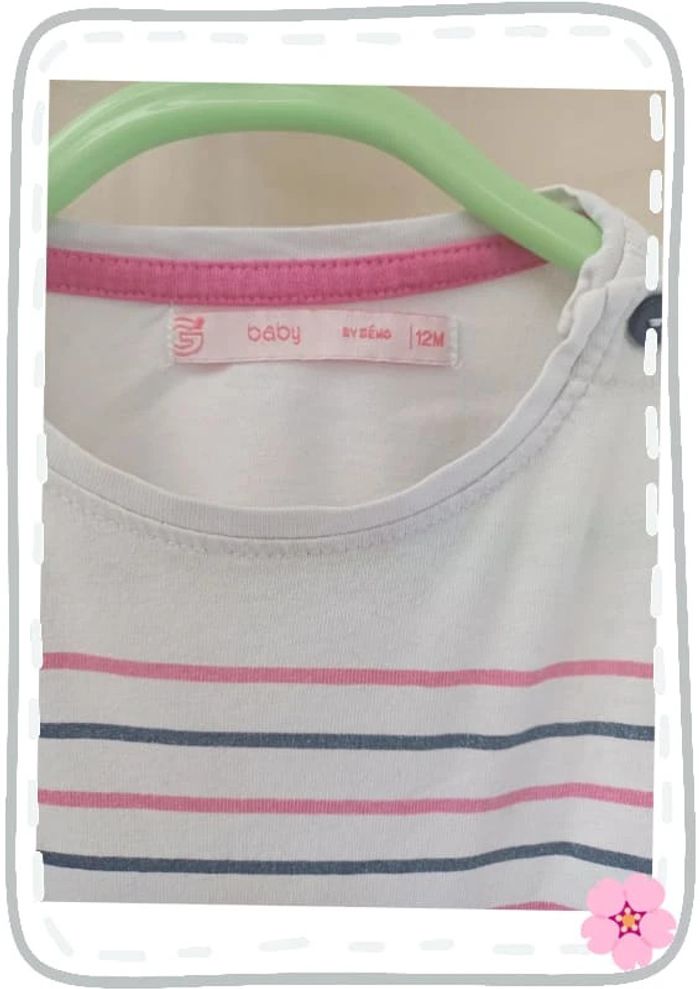 T-shirt manches longues Gémo 12mois - photo numéro 2