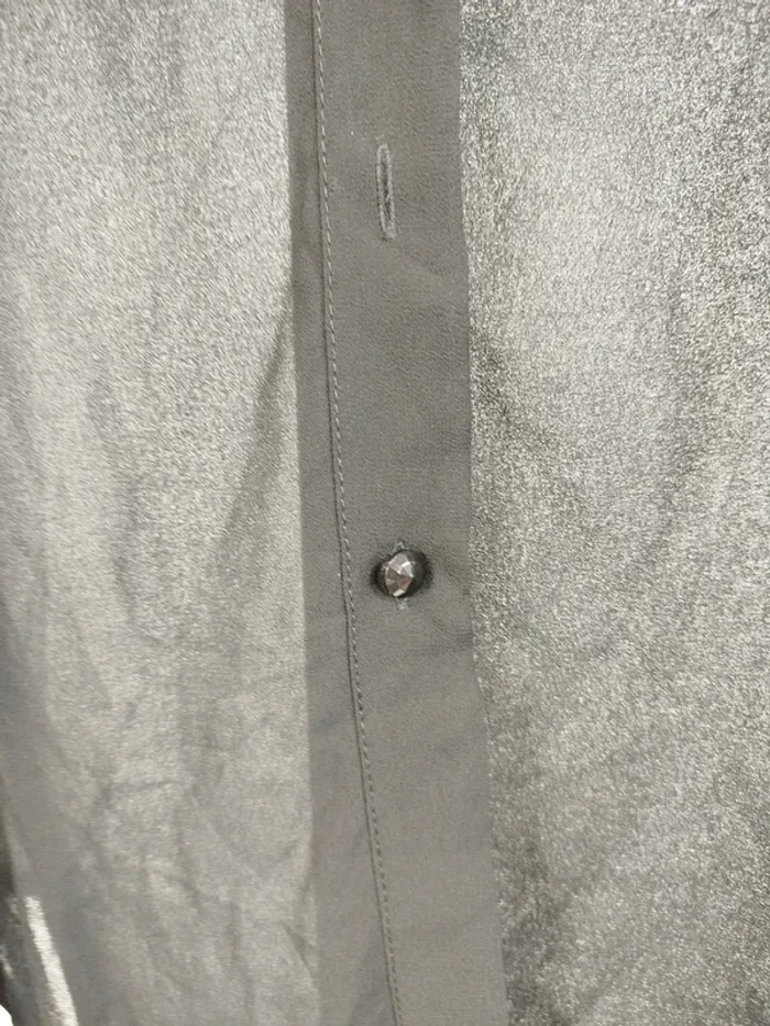 Chemise noire transparente à plumes franges Klair - Taille L A615 - photo numéro 3