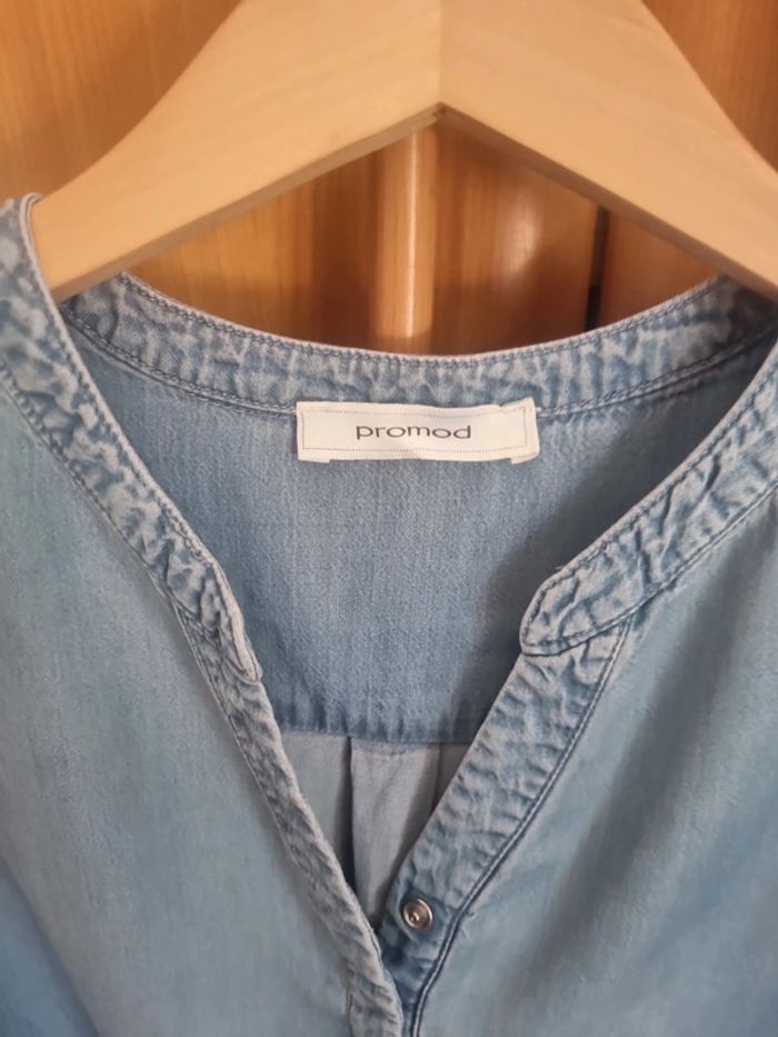 Robe en jeans bleu ciel - photo numéro 2