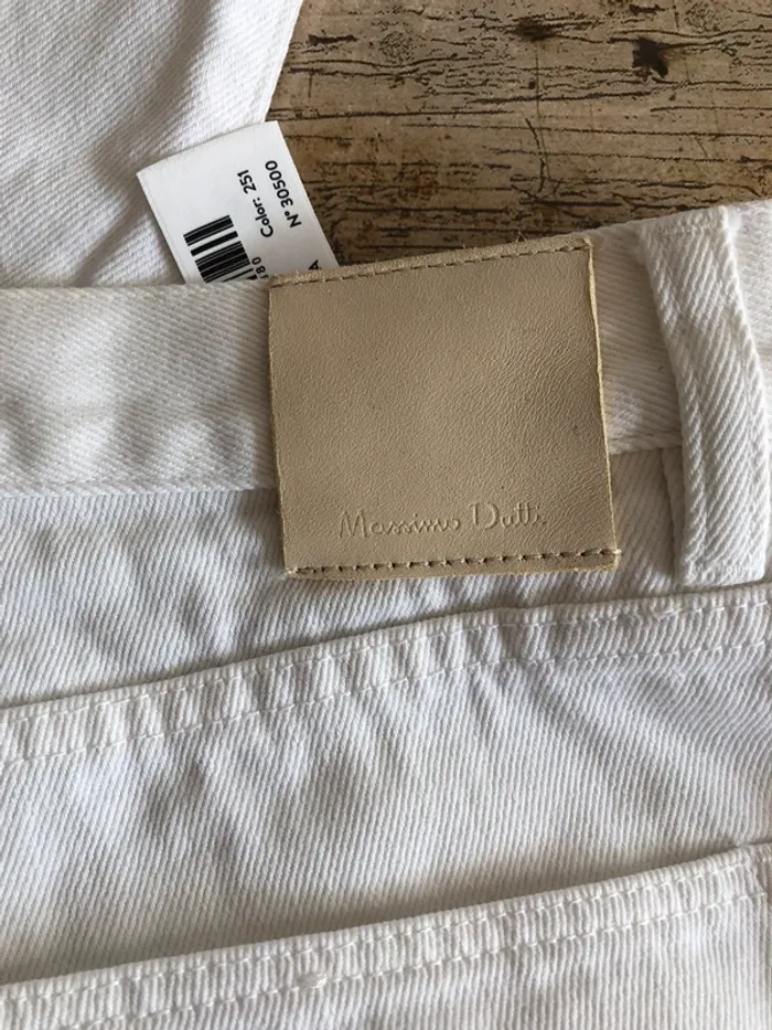 Jeans blanc Massimo Dutti - photo numéro 3