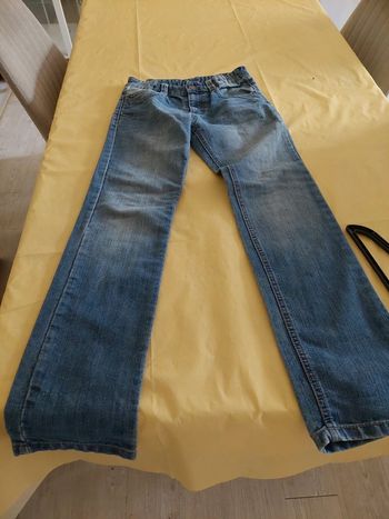 Jean avec taille élastique