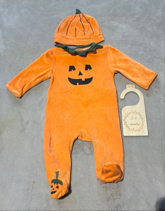 Pyjama citrouille 3 mois
