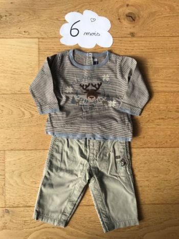 Ensemble (bas doublé polaire) sergent major 6 mois