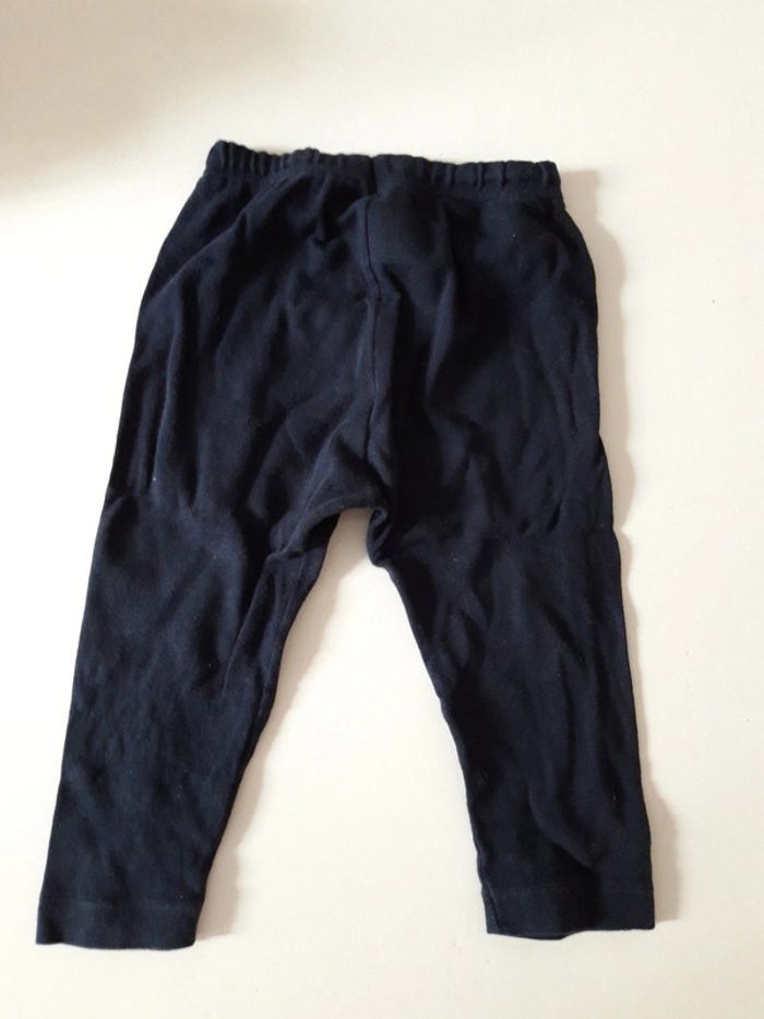 Pantalon stretch Petit Bateau bleu marine sombre 18mois, 81cm 1,5an 18 mois - photo numéro 3
