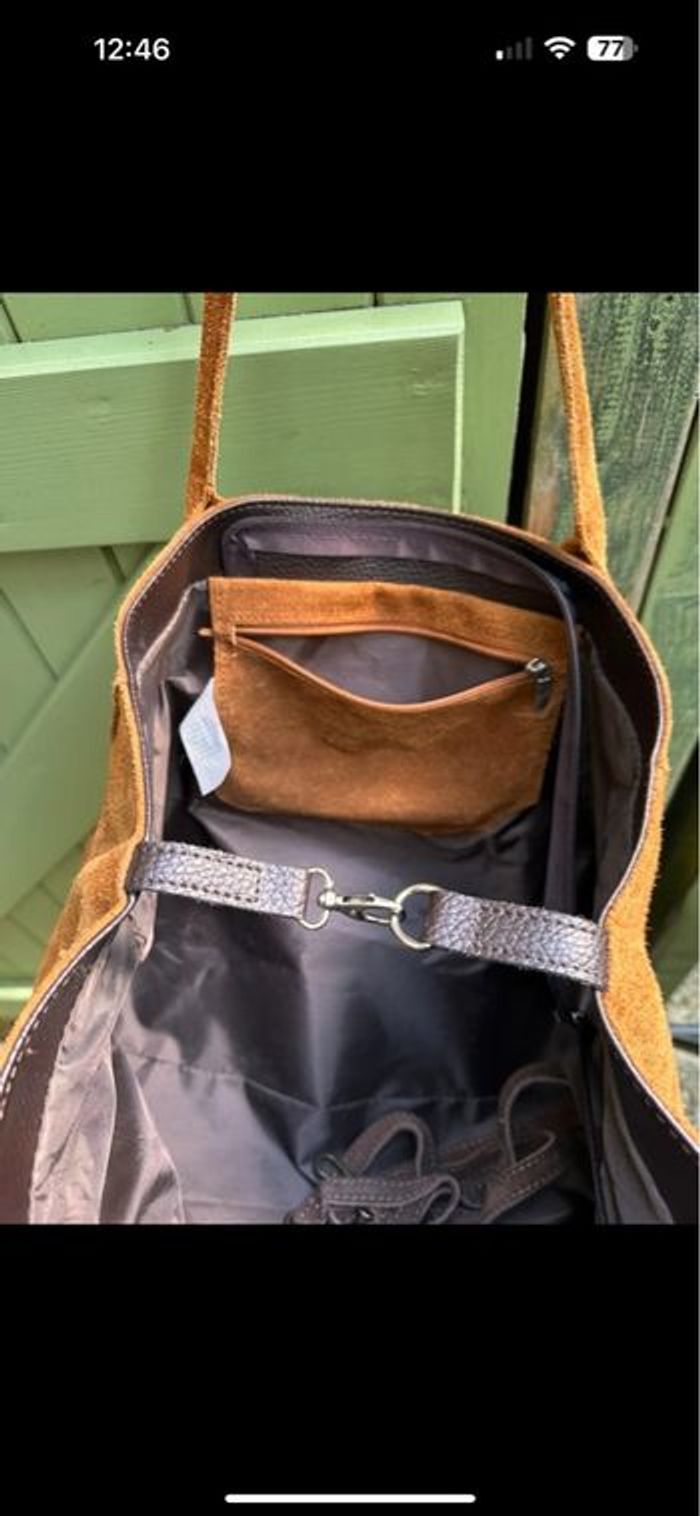 Sac marron en peau - photo numéro 8