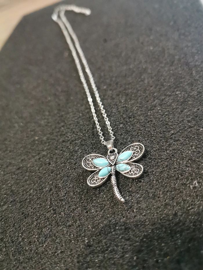 Collier et pendentif zen papillon - photo numéro 2