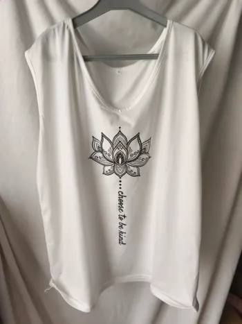 Débardeur blanc taille XL