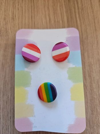 Paire de boucles d'oreille Lgbt