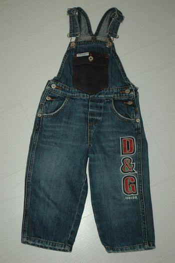 Salopette en jean's D&G Junior en 12-18 mois authentique
