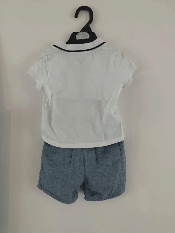 Ensemble polo short bébé garçon 12 mois - photo numéro 2