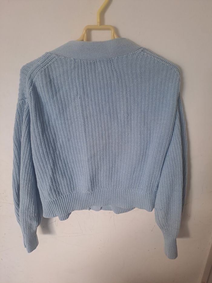 Gilet bleu clair H&M Taille S - photo numéro 8
