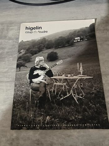Livre Higelin  partition de musique coup de foudre