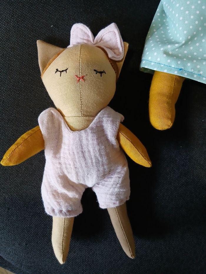 Poupée chat et son bébé - photo numéro 4