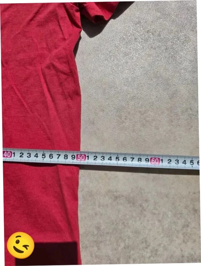 T-shirt Ralph Lauren L coupe col V Rouge Homme Men tee36 - photo numéro 6