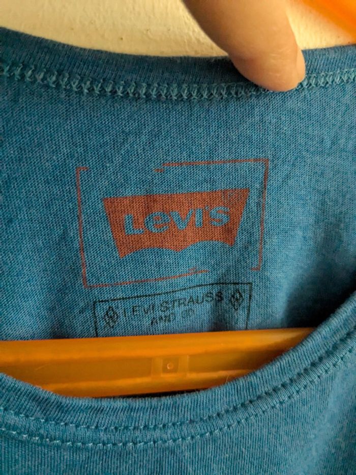 T-shirt levi's 8 ans bleu garçon - photo numéro 3