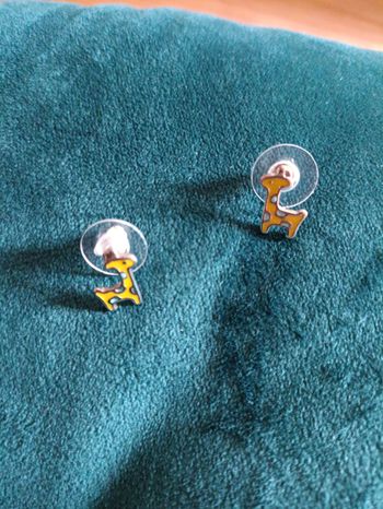  Boucles d’oreilles girafe – Acier inoxydable Neuf sans étiquette