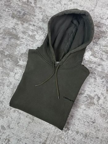 Sweat Carhartt vert foncé logo brodé coeur taille S 799D