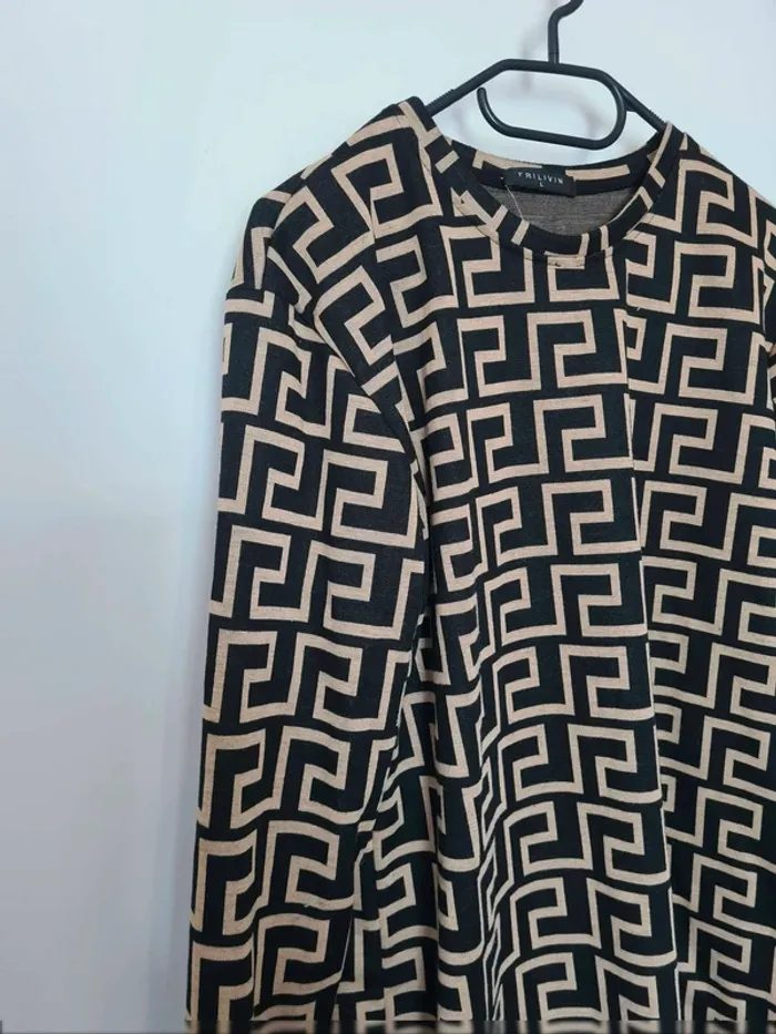 Haut motif gométrique taille 40 - photo numéro 2