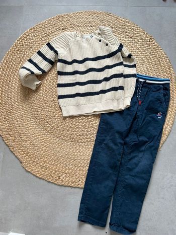 Ensemble pull et pantalon garçon sergent major