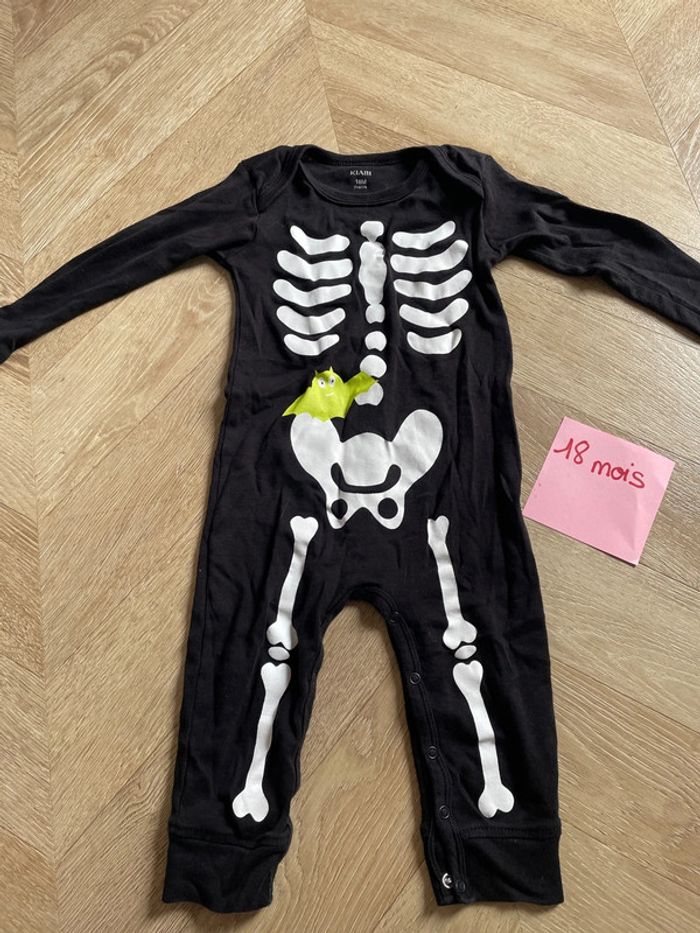 Costume Halloween squelette 18 mois - photo numéro 5