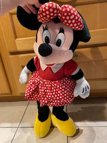Grande peluche Minnie Mouse vintage (hauteur environ 60cm)