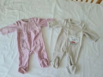 Lot de 2 pyjamas Vertbaudet 3 mois