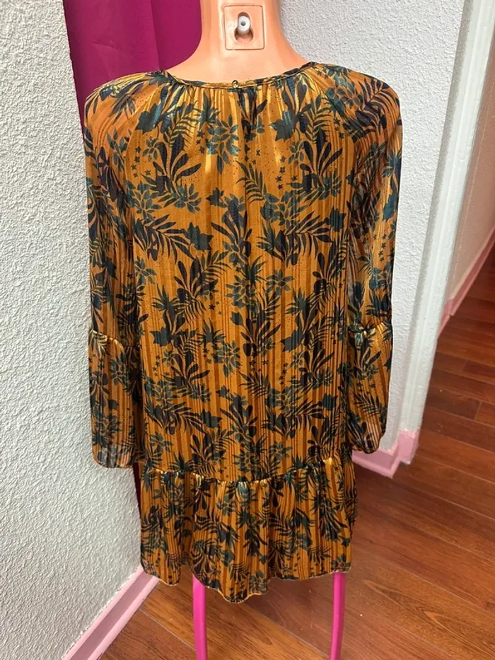 Robe à motif à manches évasées taille M Amenapih - photo numéro 3