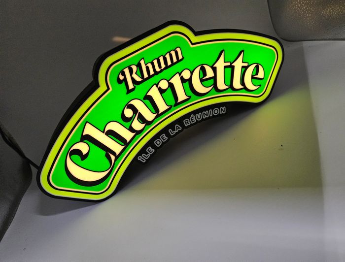 Lampe led lumineuse rhum charrette