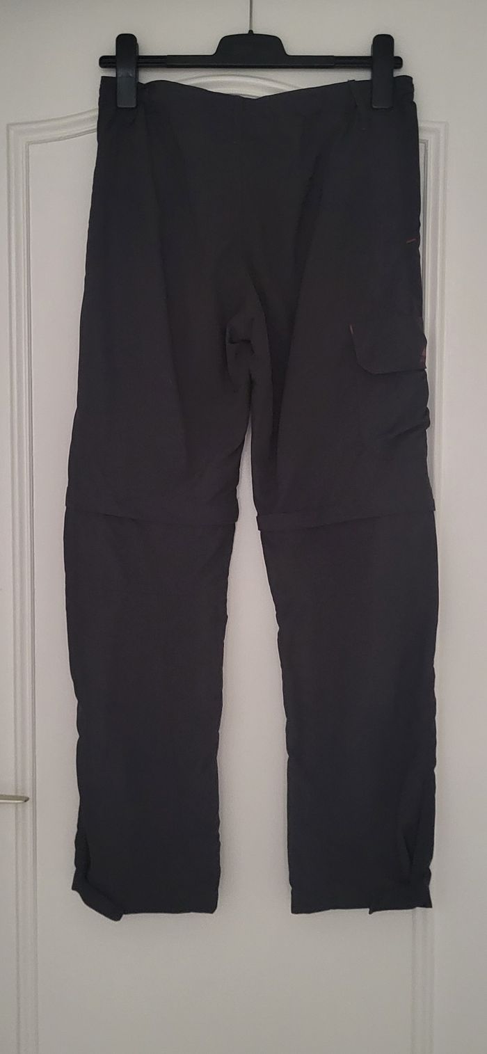 Décathlon Pantalon de randonnée modulable 2en1-T14/15ans-161/172cm-Mod MH550-Gris-Taille réglable - photo numéro 5