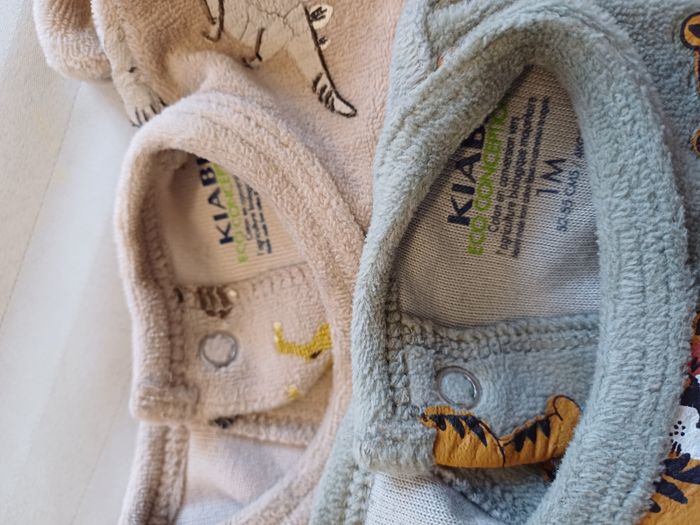4 pyjamas 1 pièce pour garçons taille 1 mois - photo numéro 4