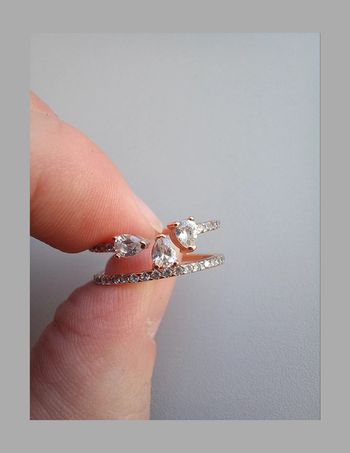 Bague en or plaqué Diamantor
