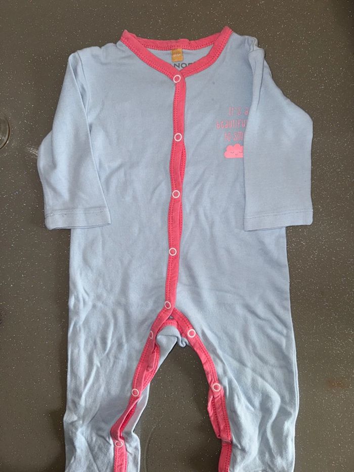 Lot de 2 pyjamas 6 mois coton - photo numéro 3