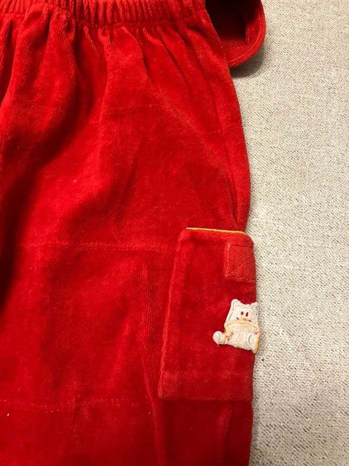 Pyjama polaire rouge Absorba – 18 mois - photo numéro 3