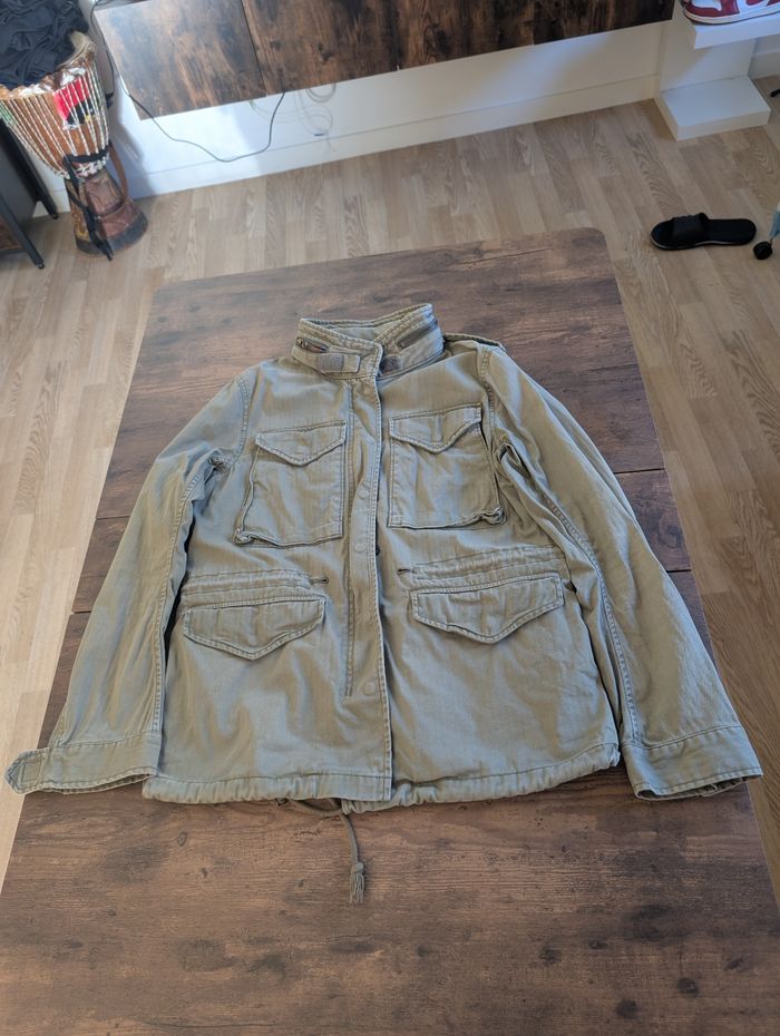 Ralph Lauren Military Field Veste Drapeau Américain Arrière - photo numéro 2