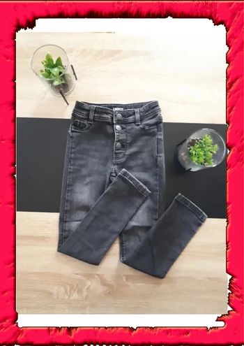 Jeans effet usé taille ajustable 6ans